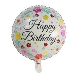 50pcs 18inch Round Foil Balloon Happy Birthday Inflatable Foil Helium Balloons Birthday Party Decoration Kids Toys Air Globos