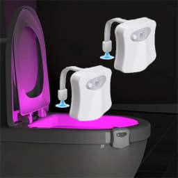 Motion Sensor Toilet Light LED Night Lights 8 Colors Washroom Night Lamp Toilet Lamp Bowl Lighting For Bathroom Washroom