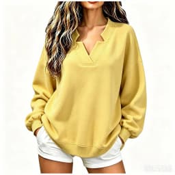 Womens Casual Long Sleeve Tee Shirts Crew Neck Sweatshirts Pullover Tops For Women Lady Zip up Hoodie