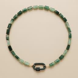 Minimalist Aesthetic Natural Stone Amazonite Handmade Brass Charm Elegant Choker Necklaces Bohemia Designer Woma Jewelry