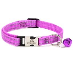 Personalized Nameplate Cat Collar Safety Custom Cat Collars Necklace Free Engraved ID Name Tag For Puppy Kitten Cats Accessories
