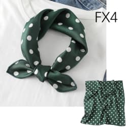 Satin imitation silk scarf women's digital print square scarf 50cm polka dot stripe multi-style neckerchief fashion accessory