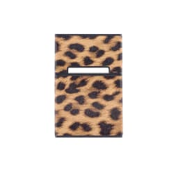 Leopard Cigarette Case for Woman Men Leather Box Holder Smoking Accessories Button Design 4 Colors