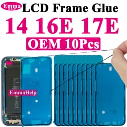 10pcs Waterproof Seal Sticker Back Cover Side For iPhone 16 Plus 15 Pro Max 14 17E Front LCD Display Adhesive Glue