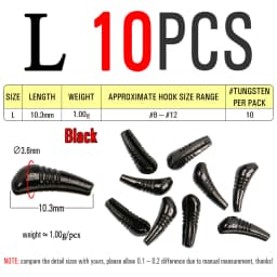ICERIO 10PCS Fast Sinking Nymphs Scud Fishing Fly Tungsten Heavy Body Jig Hook Back Bead Fly Tying Material Accessories