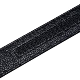 3.5cm wide Luxury Leather Belts for Men Automatic Buckle Blue Men's Belt without Buckle 130CM