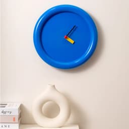 New Wall Mounted Clock Stand Creamy Style Clocks Home Decoration Desktop Silent Wall Decororation Home Decor Items Wall Clock