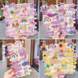 20pcs No Slip Snap Hair Clips for Baby Girls - 2 Inch Grosgrain Ribbon Hair Bows Barrettes Non-Slip Cute Hair Accessories