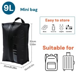 Vacuum Storage Bags for Travel, IP67 Waterproof Compression Packing Cubes 17L 34L Space Saver Suitcase Organizer for Clothes Bag