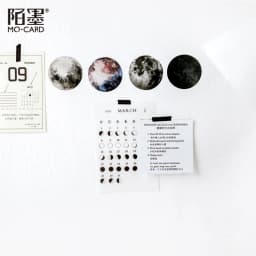 45 Pcs Moon Mini Paper Stickers Cute Creative for DIY Album Diary Scrapbooking Label Stationery School Supplies
