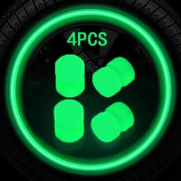 Luminous Valve Caps Fluorescent Red Night Glowing Car Motorcycle Bicycle Wheel Styling Tyre Hub Universal Cap Decor 20Pcs
