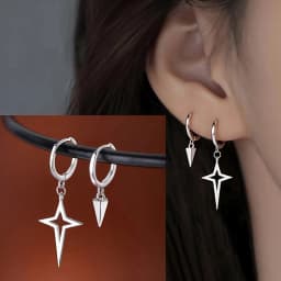 Ventfille 925 Sterling Silver Star Earring for Women Girl Simple Tassels Chain Fashion Office Jewelry Gift Dropshipping