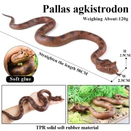 Oenux Forest Savage Snakes Animals TPR Rattlesnake Python Cobra Action Figures Lifelike Model Education Kids Toy Gift Prank toy