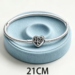 2026 New 925 Silver Purple Plant Bee Specimen Women's Tennis Adjustable Bracelet Display Tool DIY Exquisite Charm Jewelry