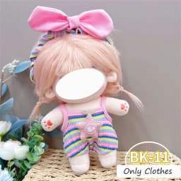 Cute Dres JK Uniform Clothes for 20cm Cotton Plush Cartoon DIY Doll Dress Up Clothing Skirt Suit Socks Toy Accessories Girl Gift