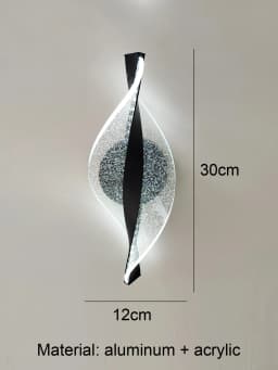 1pc/2pc Golden Snowflake, Cloudy Acrylic Wall Sconce for Living Room, Bedroom Home Decor, Modern LED Bedside Wall Sconce