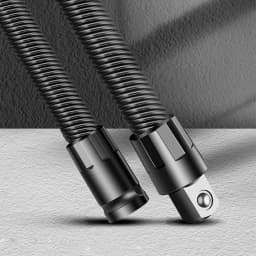 250/350 mm 1/2'' Flexible Socket Extension Ratchet Drive Socket Extension Bar Bendable Elastic Joint Head Post Connecting Link