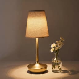 HPH LED Table Lamp Vintage Lamp Fabric Shade Desk Light Retro Bedside Lamp for Home Livingroom Bedroom Decor Night Light
