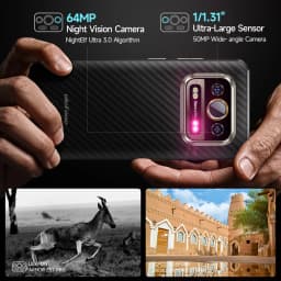 Ulefone Armor 25T Pro 5G Rugged Phone Android 15 30W Wireless Charging 50MP+64MP Night NFC Waterproof Smartphone