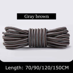 1Pair Boots Round Shoe Laces Striped Double Color Fashion Shoelaces Outdoor Hiking And Leisure Sports Shoelace 18 Color
