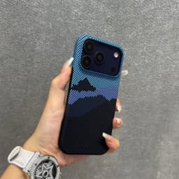 Slim Frameless Carbon Fibre Sunset PC For Magsafe Magnetic Case For iPhone 18 17 Air 16 Plus 15 14 13 Pro Max Shockproof Cover