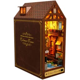 Diy Book Nook Wooden Bookshelf Shelf Insert Doll House Bookend Dollhouse Casa Miniature Children Toys Birthday Gifts bookends