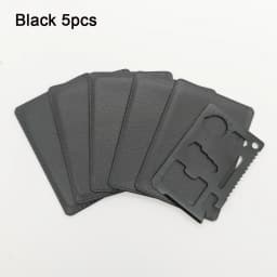 Stainless Steel EDC Pocket Tool 11 in 1 Credit Card Portable Multi Function Survival Tool For Outdoor Camping Hunting Traveling
