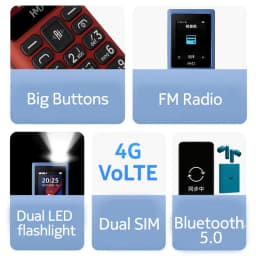 New HMD 101 4G Hebrew keyboard Feature Phone Bluetooth 5.0 FM Radio Dual SIM 1000mAh Bettery 100% original and new