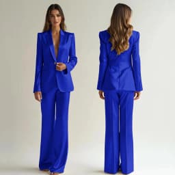 Luxury High Quality Women's Suit One Button 2 Piece Jacket Pants Female Clothing Slim Fit Smart Office Banquet Lady Blazer Set