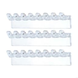 3Pack Necklace Holder, Necklace Organizer Wall Mounted with 8 Hooks, for Hanging Jewelry, Bangles, Bracelets and Rings