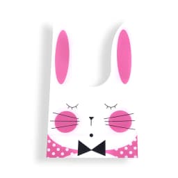 10/20pcs Cute Rabbit Ear Bags Plastic Cookie Candy Gift Bags For Easter Party Biscuits Snack Baking Packing Supplies Kids Gifts