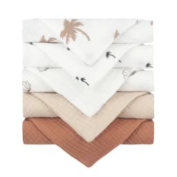 5PCS Soft Absorbent Gauze Cotton Baby Towels Wipe Face Cloths Towel Face Handkerchief Baby Bathing Feeding Washcloth