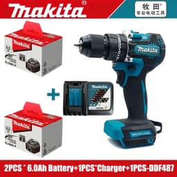 100% Original Makita Battery, 6.0Ah Rechargeable Battery 18V, Replacing Makita BL1830B L1840B L1850B L1860B, Power Tool Battery
