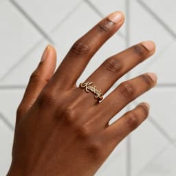 Custom Cursive Name Adjustable Ring Personalized Script Name Rings For Women Couple Name Ring Jewelry Mom Sisters Best Gifts