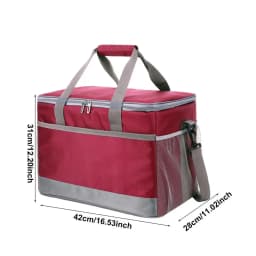 Insulated Picnic Lunch Bag 33L Large Capacity Cooler Bags Food Thermal Box for Outdoor Travel Camping Thickened oxford cloth