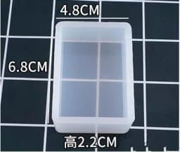 Crystal UV Epoxy Square Rectangular Mold Silicone High Mirror Cubes Handmade Jewelry Making Tool Decoration Craft Display