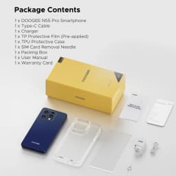 DOOGEE N55 Pro Smartphone, Android 14, 16GB (6+10 RAM) + 256GB ROM, 6.56" HD+ 90Hz Display, 13MP Camera,3.5mm Earphone Jack