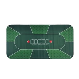 1.2m Deluxe Suede Rubber Texas Holdem Pokers Tablecloth With Flower Pattern Casino Poker Set Board Game Mat Poker Accessory