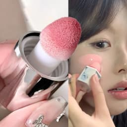 Velvet Liquid Blush Matte Sponge Head Blusher Natural Lasting Brighten facial Contour Blush Tint 스펀지 팁 블러셔 Korean Rouge Makeup