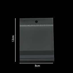 100pcs/Lot Various Sizes Transparent Bag Self Adhesive Plastic Hanging Opp Pouches Seal Gift Bag for Jewelry Display Storage Bag