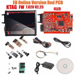 KESS V2.80 V5.017 KTAG 4LED V7.020 V2.25 Online Red PCB No Token OBD2 Manager V2 ECU Programmer Tool Murata's Filter