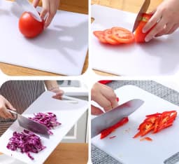 New Plastic Cutting Board,Chopping Board Fruit Vegetable Food Grade PE,Thickened,Mildew Proof,Kitchen Accessories,White