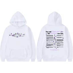 Kai Azer I Love You in Powerless Graphic Sweatshirts Men Women Vintage Hip Hop Classic Hoodie Hot Sale Oversized Hipster Hoodies