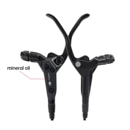 TESNO M500 2-Piston MTB Hydraulic Disc Brake Set Aluminum Alloy Front And Rear Bicycle Brakes with Silicone Protective Covers