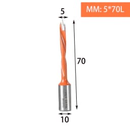 1pc Tungsten Carbide Alloy Gang Drill Bit Woodworking Through Hole Drill CNC Router Bit Resistant Dia.5-10mm Hole Making