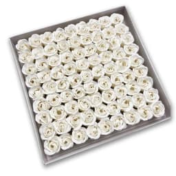 81pcs Three-Layer No Flower Base Rose Soap Flower Head Decoration Flower Box Wedding Bouquet Valentine'S Day Artificial Flower
