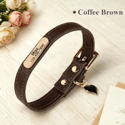 Personalized PU Leather Dog Collar Free Custom Dog Name Collars Pet Puppy Necklace With Cute Tag Soft For Small Medium Dogs Cats