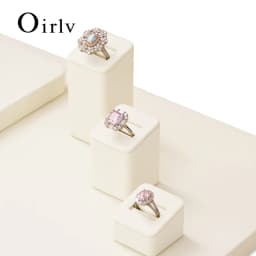 Oirlv Ring Display Stand Jewelry Display Props Display Tray Accessory Display Rack Live Streaming Ring Props