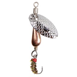 5cm/2.7g Rotating Sequin Fly Fishing Lure Okin Fly Hook Eccentric Pendant Long Throw Metal Spinner Bait Spoon Wobbler Lures