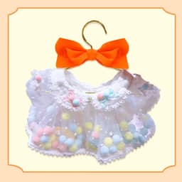 For Labubu Doll Clothes Christmas Warm Outfit For 1st 2nd 3rd Generation Keychain Pendant Sitting Party Doll Dress Costume